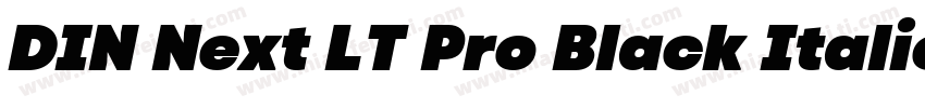 DIN Next LT Pro Black Italic字体转换